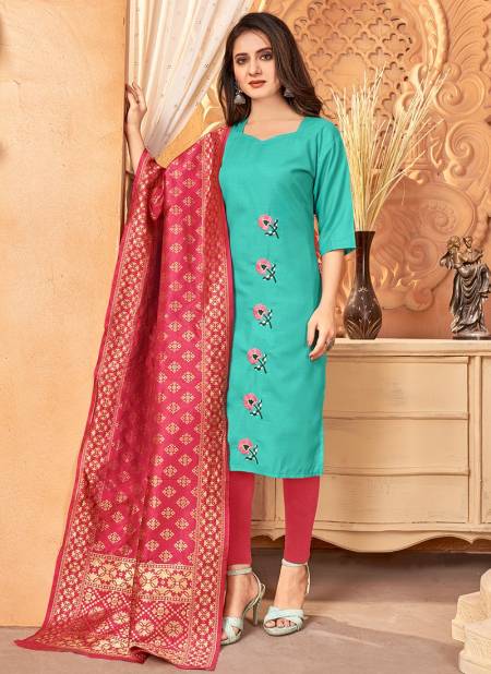Sea Green Colour Ice Cream Rahul NX New Latest Designer Ethnic Wear Handloom Slab Salwar Suit Collection 1007